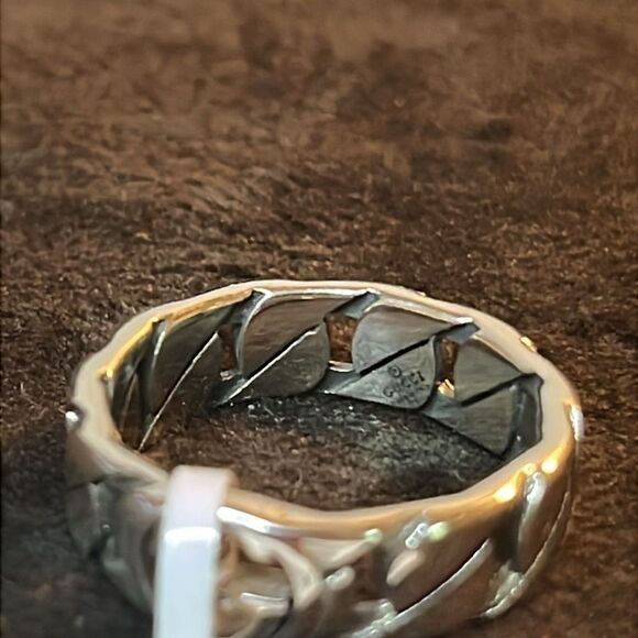 Interlocking G Gucci Ring in 925 Sterling Silver size Italy 14 USA 6 - Picture 8 of 10